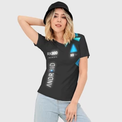 Женская футболка 3D Slim Connor Detroit: Become Human - фото 2