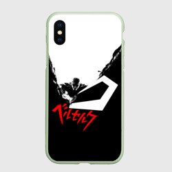 Чехол для iPhone XS Max матовый Гатс разрубает тьму! Берсерк