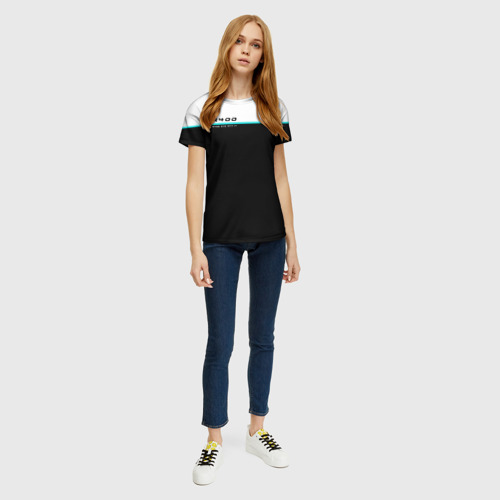 Женская футболка 3D с принтом DETROIT AX400 | ДЕТРОИТ, вид сбоку #3