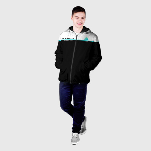 Мужская куртка 3D с принтом DETROIT AX400 | ДЕТРОИТ, фото на моделе #1