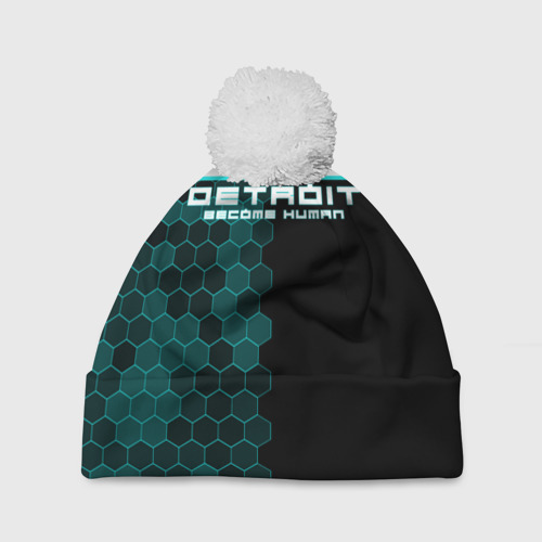 Шапка 3D c помпоном Detroit become human Фото 01 Шапка 3D c помпоном Detroit become human Фото 01