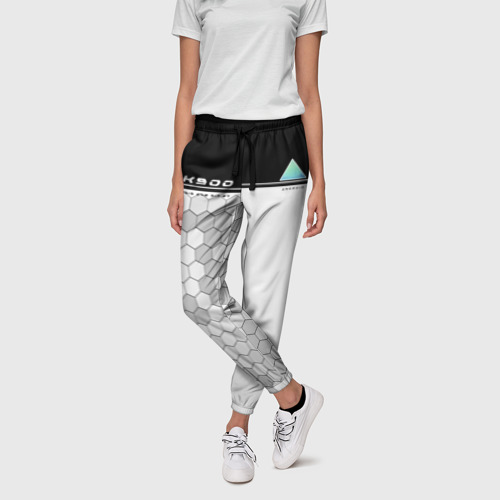 Женские брюки 3D с принтом Detroit RK900, фото на моделе #1