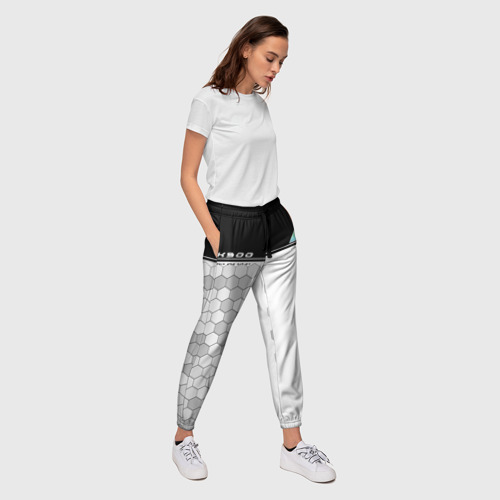 Женские брюки 3D с принтом Detroit RK900, вид сбоку #3
