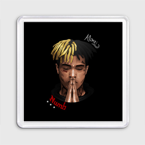 Магнит 55*55 XXXTentacion Alone 3D