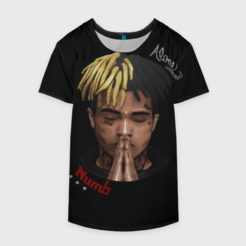 Накидка на куртку 3D XXXTentacion Alone 3D, цвет 3D печать - фото 4