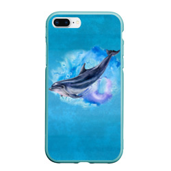 Чехол для iPhone 7Plus/8 Plus матовый Дельфин
