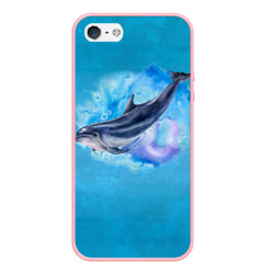 Чехол для iPhone 5/5S матовый Дельфин