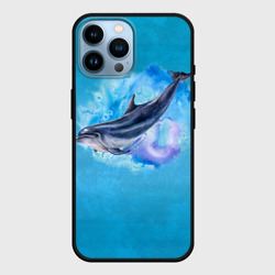 Чехол для iPhone 14 Pro Max Дельфин