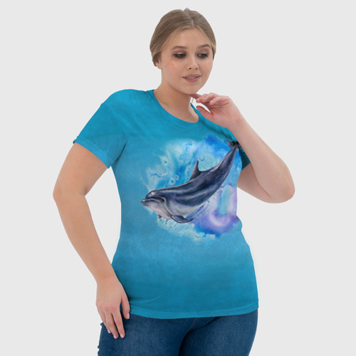Женская футболка 3D Дельфин - фото 6