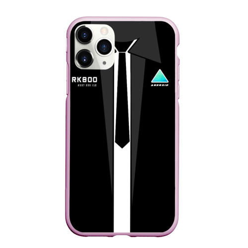 Чехол для iPhone 11 Pro Max матовый Detroit RK800, цвет розовый