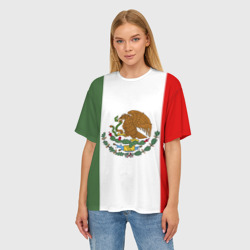 Женская футболка oversize 3D Мексика Чемпионат Мира - фото 2
