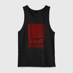 Мужская майка хлопок Slipknot штрих код