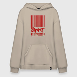 Худи SuperOversize хлопок Slipknot штрих код