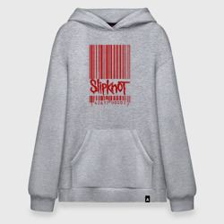 Худи SuperOversize хлопок Slipknot штрих код