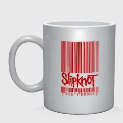 Кружка керамическая Slipknot штрих код