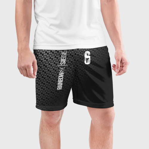 Мужские шорты спортивные RAINBOW SIX SIEGE DIAMOND , цвет 3D печать - фото 3