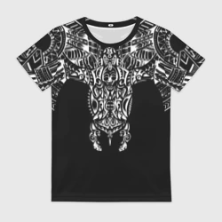 Женская футболка 3D Узор в стиле маори полинезия