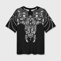 Женская футболка oversize 3D Узор в стиле маори полинезия