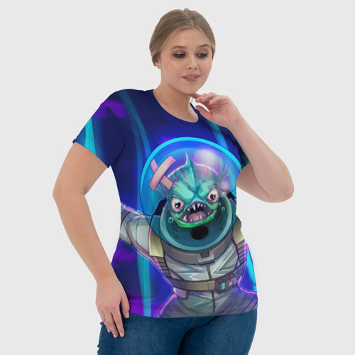 Женская футболка 3D Fishy, цвет 3D печать - фото 6