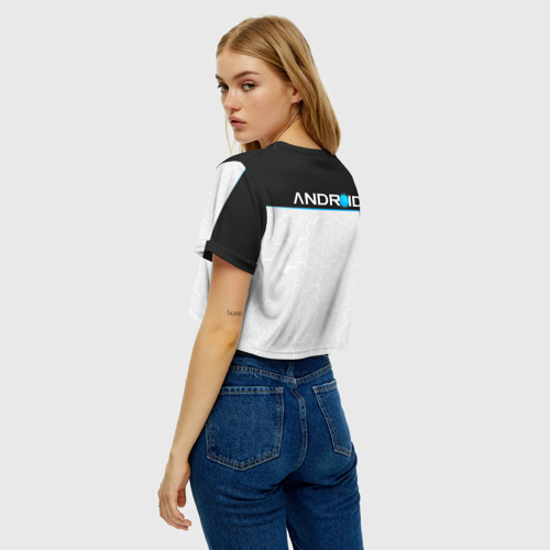 Женская футболка Crop-top 3D RK 900 CONNOR | РК 900 КОННОР , цвет 3D печать - фото 5