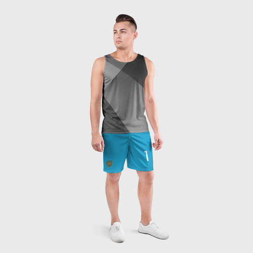 Мужские шорты спортивные Акинфеев 2018, цвет 3D печать - фото 4