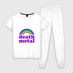 Женская пижама хлопок Death metal