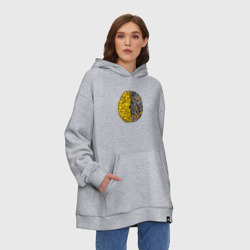 Худи SuperOversize хлопок Мозг - фото 2