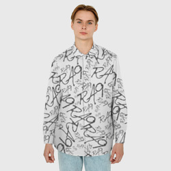Мужская рубашка oversize 3D RA9 deviant - фото 2