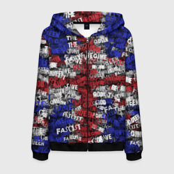 Мужская толстовка 3D на молнии God Save the Queen!