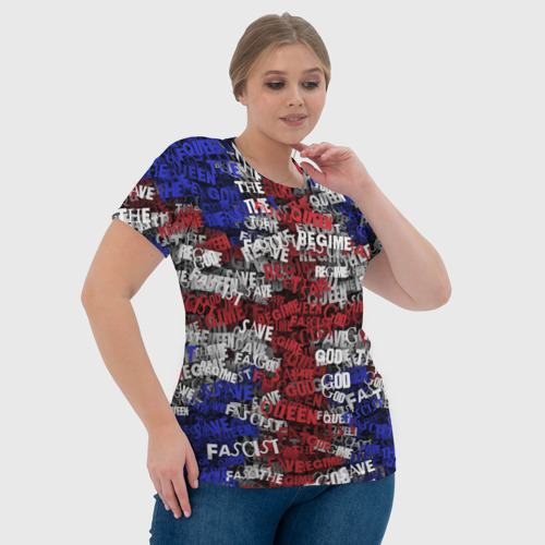 Женская футболка 3D с принтом God Save the Queen!, фото #4