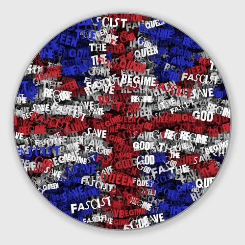 Круглый коврик для мышки God Save the Queen!