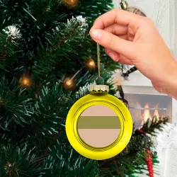 Ёлочный шар стеклянный/пластиковый Свитер Тихиро - фото 2