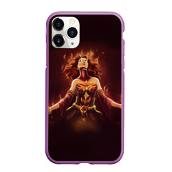 Чехол для iPhone 11 Pro Max матовый Dota 2 Lina