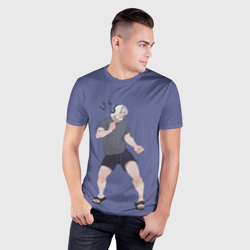 Мужская футболка 3D Slim Хэнк танцует - фото 2