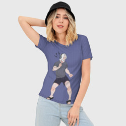 Женская футболка 3D Slim Хэнк танцует - фото 2