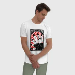 Мужская пижама с белой футболкой хлопок Ким чен ын - Goodbye America! - фото 2