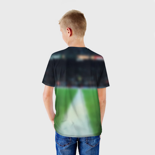 Детская футболка 3D с принтом Акинфеев Игорь, вид сзади #2