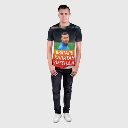 Мужская футболка 3D Slim Акинфеев Игорь, цвет 3D печать - фото 4