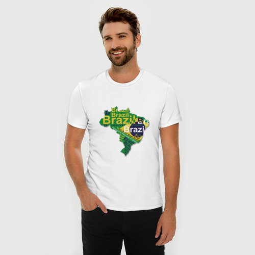 Мужская футболка хлопок Slim Бразилия - фото 3