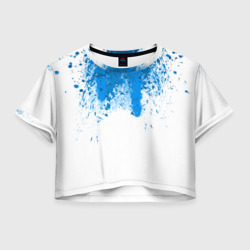 Женская футболка Crop-top 3D Кровь андроида