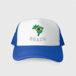 Кепка тракер с сеткой Бразилия