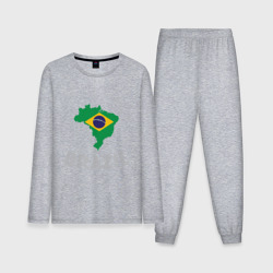 Мужская пижама с лонгсливом хлопок Бразилия
