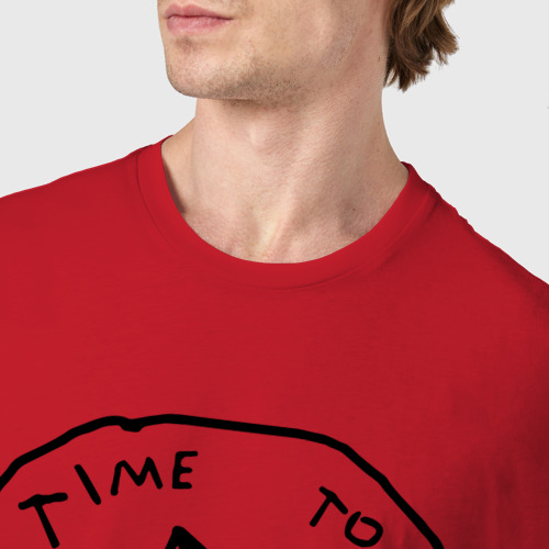 Мужская футболка хлопок Respek Wahmen PewDiePie, цвет красный - фото 6