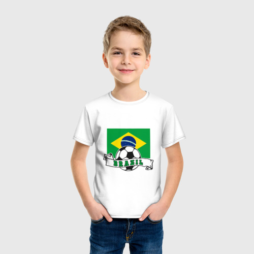 Детская футболка хлопок Футбол - Бразилия - фото 3
