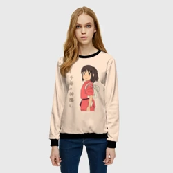 Женский свитшот 3D Девочка Тихиро - фото 2