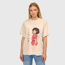 Женская футболка oversize 3D Девочка Тихиро - фото 2