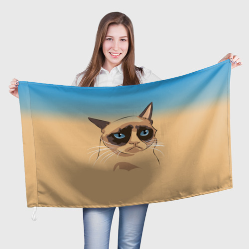 Флаг 3D Grumpy cat ART