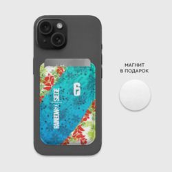 Картхолдер Magsafe магнитный R6S sunsplash premium pack Rainbow Six Siege summer тропики - фото 2