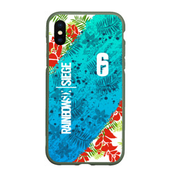 Чехол для iPhone XS Max матовый R6S sunsplash premium pack Rainbow Six Siege summer тропики
