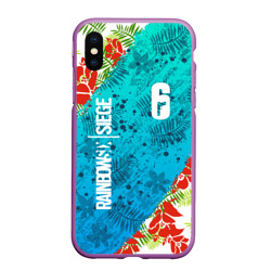 Чехол для iPhone XS Max матовый R6S sunsplash premium pack Rainbow Six Siege summer тропики